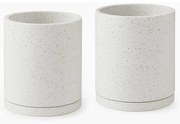Zestaw 2 białych doniczek Bonami Selection Terrazzo, ø 26 cm