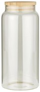 Szklany słoik na żywność BAMBOO z bambusową pokrywką 1300 ml