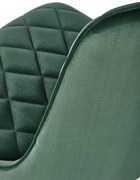 Krzesło ciemny zielony velvet, K450 nowoczesne, loftowe, wygodne, BLUVEL 78