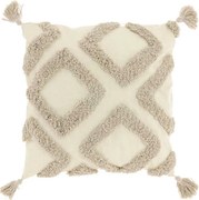 Poduszka dekoracyjna CRUZ 45x45 cm, szara