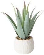 Sztuczna roślina aloes w donicze MONDRAGO, 29 cm