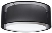 Czarny elegancki plafon sufitowy z abażurem - 3X S437 P4-Z84