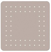 Szarobeżowa antypoślizgowa mata prysznicowa Wenko Mirasol, 54x54 cm