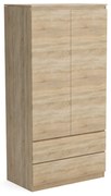 Szafa 90cm Garderoba z 2 szufladami i wieszakiem LUNA Dąb Sonoma