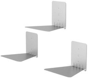 Srebrne metalowe półki zestaw 3 szt. 18 cm Conceal – Umbra