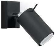 Kinkiet RING 1 czarny SOLLUX  LIGHTING