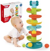 Woopie baby kulodrom tor kulkowy zestaw spirala + 3 kulki