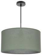 Zielona lampa wisząca z tekstylnym kloszem ø 40 cm Shanti – Candellux Lighting