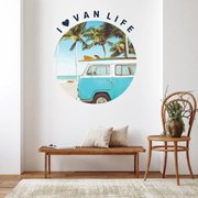 Naklejki na ścianę - Van z napisem