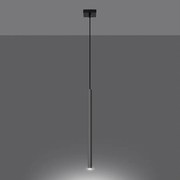 Lampy wiszące nowoczesny Brill, stal - 1 źródło światła 3000K - L.8 x H.100 cm - chrom
