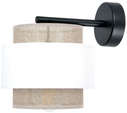 Kinkiet z beżowym abażurem w stylu boho - 3X A522 E2-W14