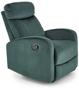 Fotel rozkładany WONDER VELVET ciemno zielony HALMAR