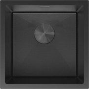 Mexen Trixo zlewozmywak stalowy 1-komorowy 440 x 440 mm, czarny HC - 6413441000-70HC