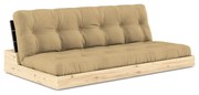 Musztardowa rozkładana sofa 196 cm Base – Karup Design