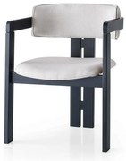 Krzesło do jadalni CO Cream and Black