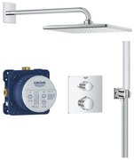 GROHE 34881000 - Podtynkowy system prysznicowy PRECISION 310 × 310 mm, błyszczący chrom