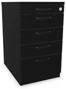 Kontenerek biurowy EASY SPACE 4D PB 43cm czarny grafitowy NOWY STYL