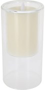Świeca led w szkle, kolor kremowy