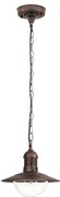 Brilagi - Zewnętrzna lampa wisząca MOLDE 1xE27/60W IP44 brązowa/patina