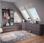 Szafa dziecięca antracyt 100x50x200 elmo