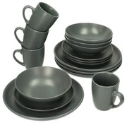 Komplet naczyń Vivo Dark Grey 4/16