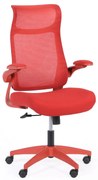 Krzesło biurowe LUCKY, czerwony