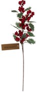 Gałązka zimowa Ostrokrzew, 58 cm, plastik
