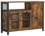 Komoda FIRA brązowa/czarna