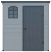 Wiata ogrodowa NERIO z żywicy w kolorze szarym antracytowym – 2,12 m²