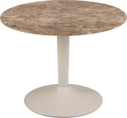 Brązowy okrągły stolik z ceramicznym blatem ø 60 cm Malta – Actona