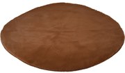 Dywan okrągły do salonu z miękkiego, sztucznego futerka, Ø 80 cm