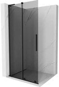 Mexen Velar L ścianka prysznicowa rozsuwana Walk-in 90 x 200 cm, grafit 8 mm, czarna - 871-090-003-43-70