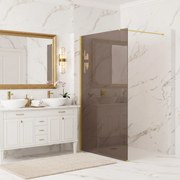 Kabina prysznicowa Walk-In Rea Flexi Brown / Gold 90