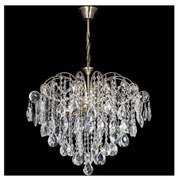 Żyrandol kryształowy na łańcuchu 6xE27/60W/230V