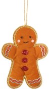 Tekstylna ozdoba świąteczna wykonana ręcznie 10 cm Gingerbread – Sass & Belle