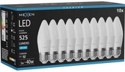 Mexen Nova 10x żarówka LED E27, C37, 5W, Zimna - 6500K, 525 lm - L102-E27-0565-01x10