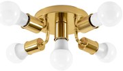 Lampa Sufitowa Reflektor Metalowa APP708-5c Złota