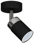 Czarny nowoczesny plafon reflektorowy - K470 S1-W35