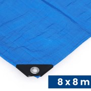 Uniwersalna osłona z siatką, PE, 100 g/m2, 8 x 8 m