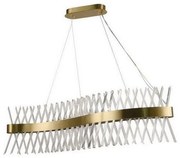 LED ściemnialny kryształowy żyrandol na linkę LED/95W/230V + DO