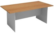 Stół konferencyjny do biura PRIMO GRAY, 180x90 cm, szary/buk