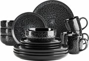 Mäser Zestaw naczyń stołowych 16 szt. FILIPPA – czarny