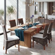 Krzesła do jadalni Sinio (zestaw 6 sztuk),  z poduszkami na siedziska