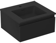 Mexen Orio szafka łazienkowa 50 cm z umywalką Otis, 1 szuflada, czarna mat - 91A10-05023-1-BF71-W18M71