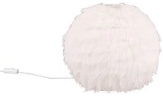 Kremowa lampa stołowa (wys. 24 cm) Furry – Trio
