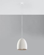 Lampa wisząca ceramiczna FLAWIUSZ biała SOLLUX  LIGHTING