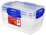 Sistema Zestaw 3 sztuk wodoszczelnych pojemników na żywność KLIP IT PLUS 4 klipsy 2,2 l