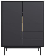 Komoda VIVALA 3D3S, czarna