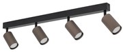 Oprawa punktowa TUNE 4xGU10/10W/230V czarna/brązowa