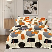 Pościel 200x220 z mikrofibry geometryczne kształty nowoczesna